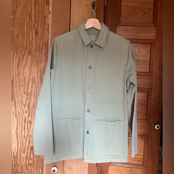 Alex Crane Canvas Kite Chore Jacket Moss - Picture 1 of 3
